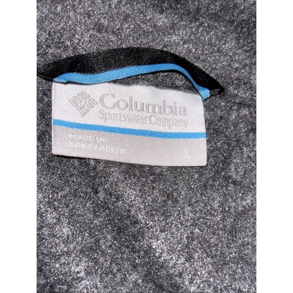 Columbia Vest Mens XL Gray Fleece Jacket Sweater Full Zip Pockets Logo - Picture 4 of 5